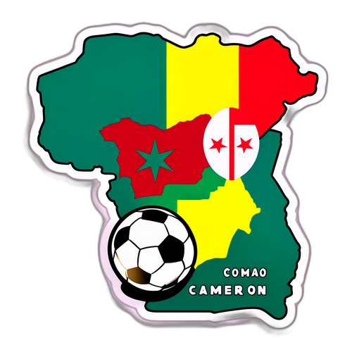 Nhãn dán đơn giản nhưng nổi bật về Cameroon và Morocco