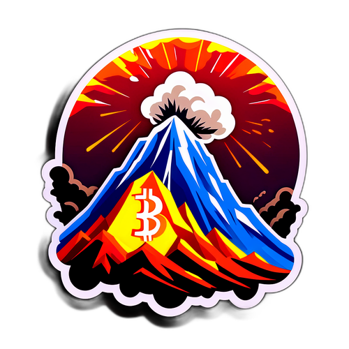 Sticker ng Bumabagsak na Bitcoin