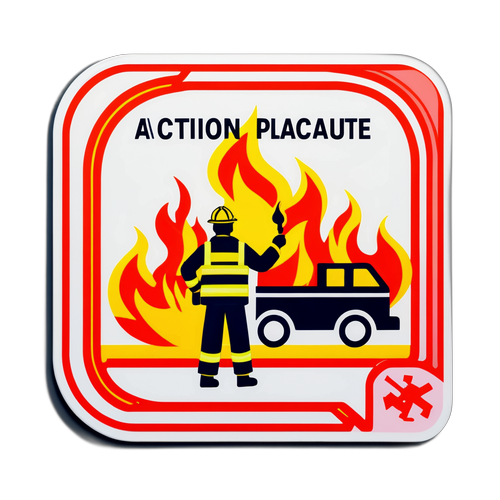 火災安全行動計劃貼紙