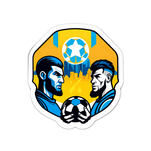 Paysaj urban cu jucătorii de fotbal Metaloglobus și Petrolul