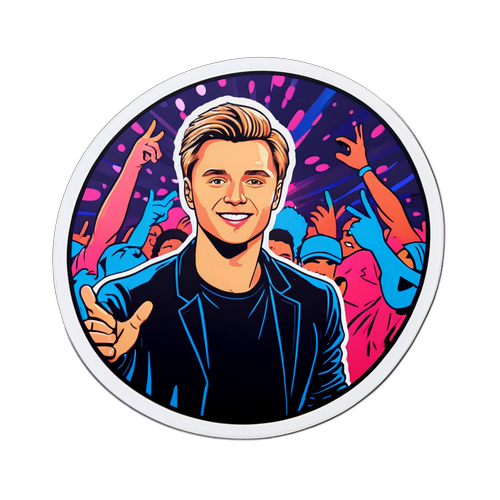 Стикер с Егором Кридом на концерте