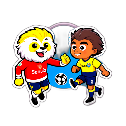 Vriendschappelijke Rivaliteit Sticker: Boca Juniors en Benfica