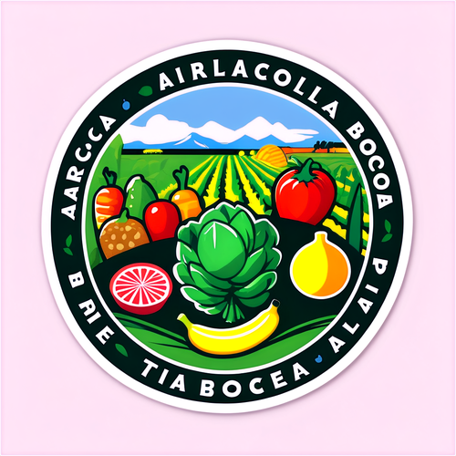 Sticker cu logo-ul Agricola Borcea