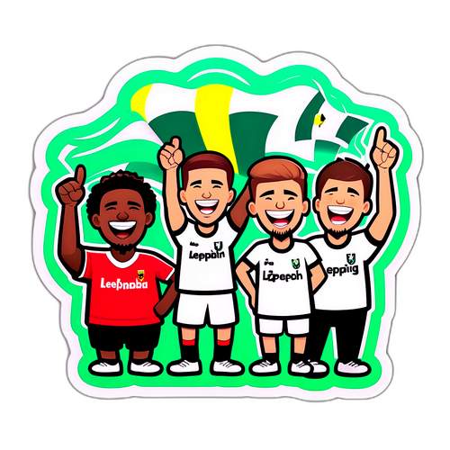 สติกเกอร์แฟนบอลมึนเช่นกลัดบัคและไลพ์ซิก