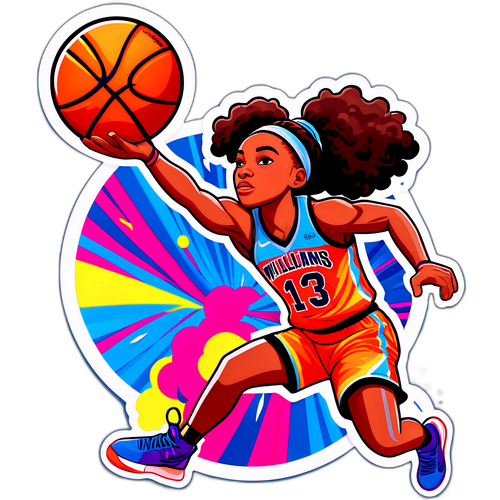 Courtney Williams Basketball Action Sticker