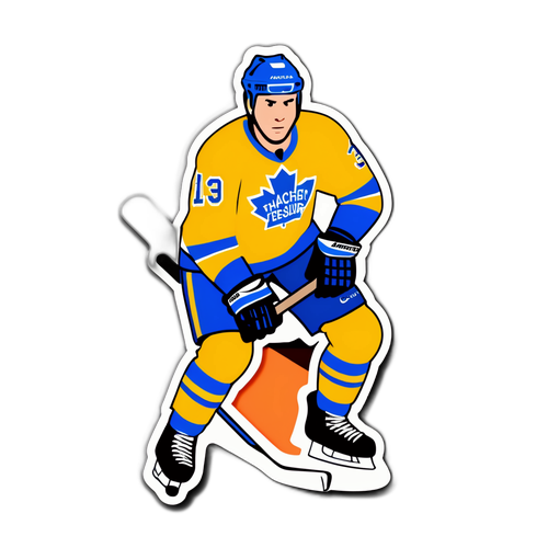 Hockeyspeler Stickers
