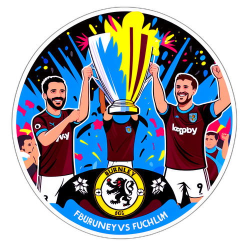 Stiker Perayaan Pertandingan Burnley vs Fulham