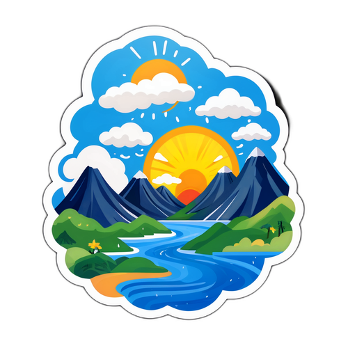 宜蘭天氣貼紙設計