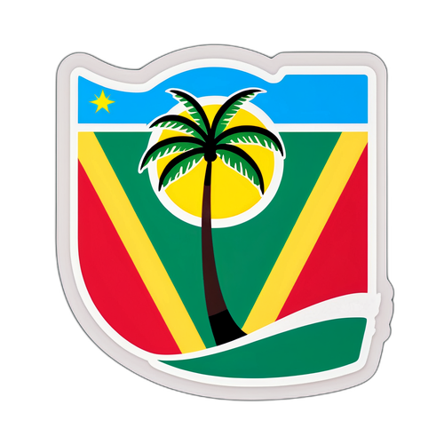 Autocollant Vibrant du Drapeau du Vanuatu