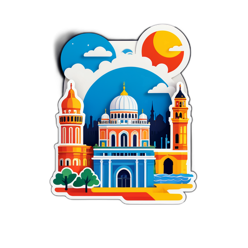 Bahçelievler İkonik Yapıları Sticker Tasarımı