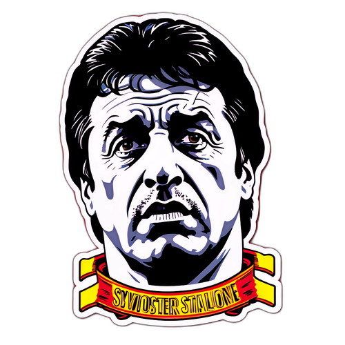 Sylvester Stallone Poster-Sticker