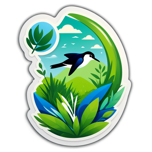 Doğa Koruma Temalı Sticker