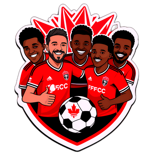 Ein Stickerdesign von Toronto FC-Fans