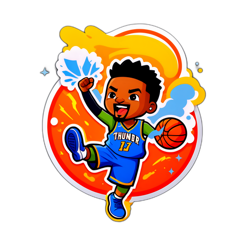 Peminat Ceria dengan Jersi Thunder