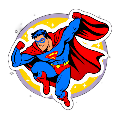 Superbohater z peleryną symbolizującą siłę i inspirację