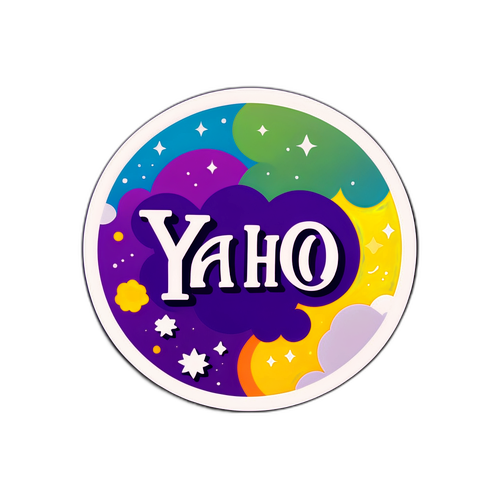 Yenilik ve İletişimi Temsil Eden Renkli Sticker