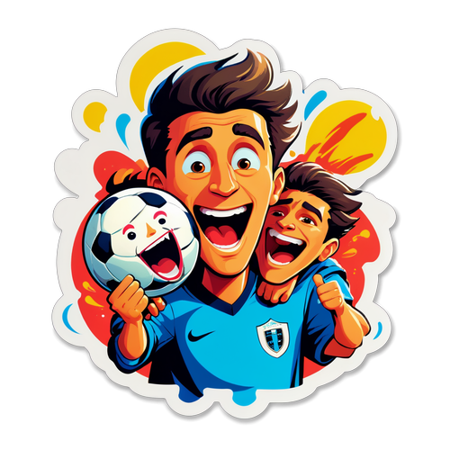 Peminat Sepak Bola yang Ceria