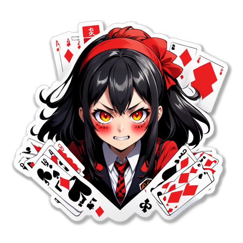 Design di adesivo con Kakegurui: Tutto o Nulla!