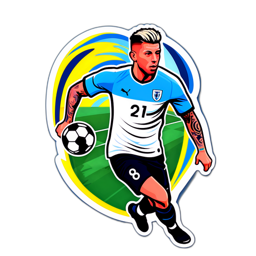 Silhouette stylisée de Toby Alderweireld en action
