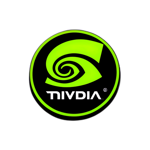 Leistungsstarker Nvidia Sticker