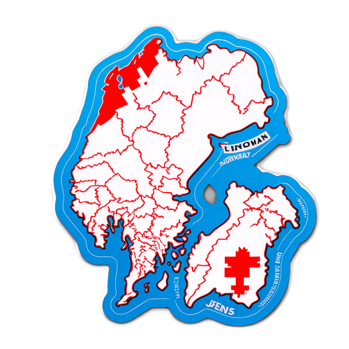 Integrert Jens Stoltenberg i Norge kart sticker
