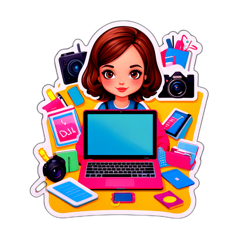 Dominika Serowska z kreatywnymi akcesoriami