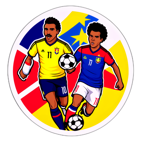 Desain Energetik Pertandingan Sepak Bola Venezuela vs Kolombia