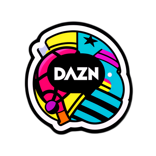 Moderne DAZN Sticker
