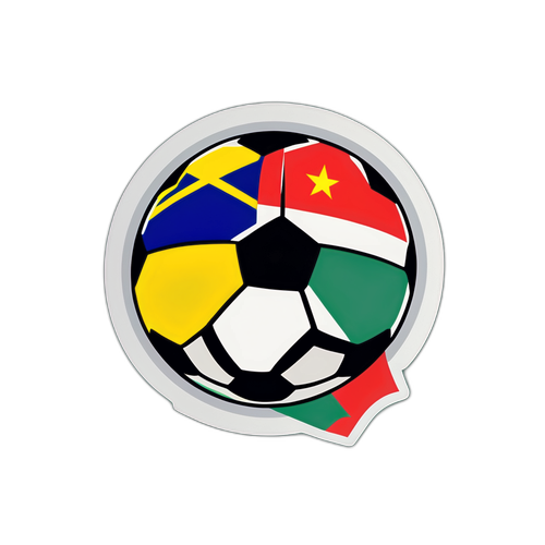 Sticker voor de halve finale CAN 2025