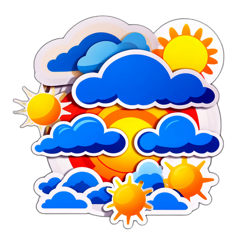 Nhãn dán dự báo thời tiết