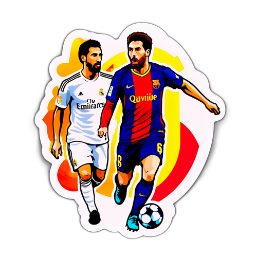 Sticker Perayaan El Clásico: Barcelona vs Real Madrid