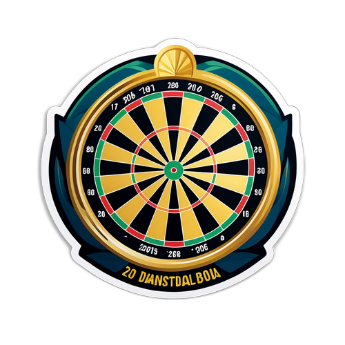 Sticker van het prijzengeld van het Darts Wereldkampioenschap 2026