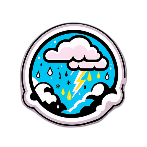 Σχεδίασε ένα αυτοκόλλητο με κακές καιρικές συνθήκες