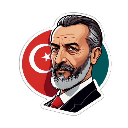 Fahrettin Altun ve Türk Bayrağı İletişim Sticker Tasarımı