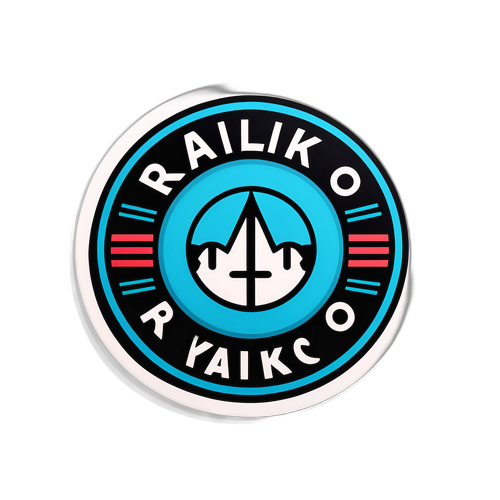 スタイリッシュなデザインのラジコロゴステッカー