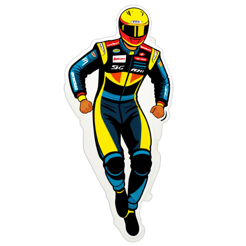 Oscar Piastri Racing Sticker