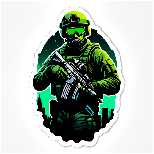 Operator Delta Force Malam dengan Gear Visibilitas Malam