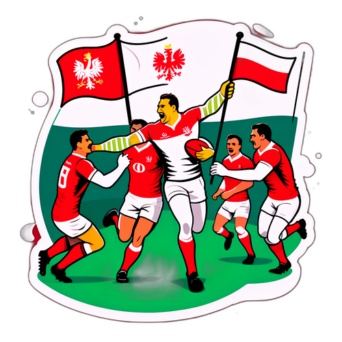 Rugbykamp mellom Polen og New Zealand