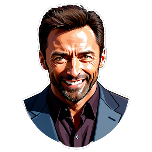 Pesona Hugh Jackman: Stiker Bergaya yang Akan Mengubah Cara Anda Berkomunikasi!