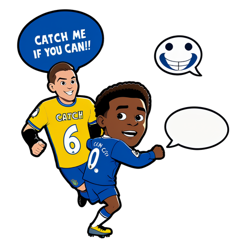 Comic-Style Soccer Mascots Sticker