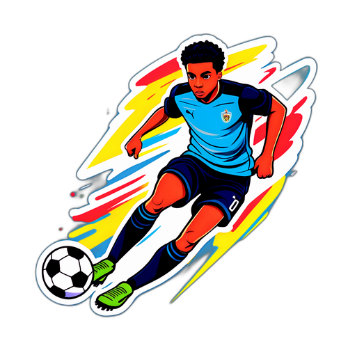 Neşeli bir Juventude Oyuncusu İllüstrasyonu