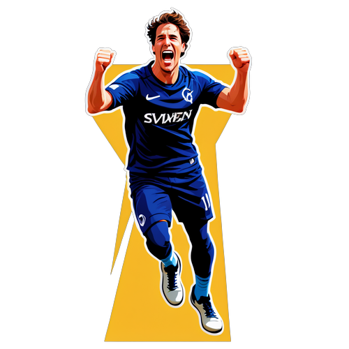 Exuberant Soccer Celebration