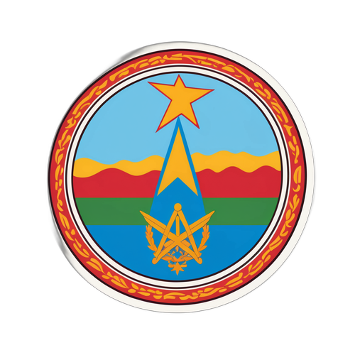 Эмблема флага Эритреи в стиле современного искусства