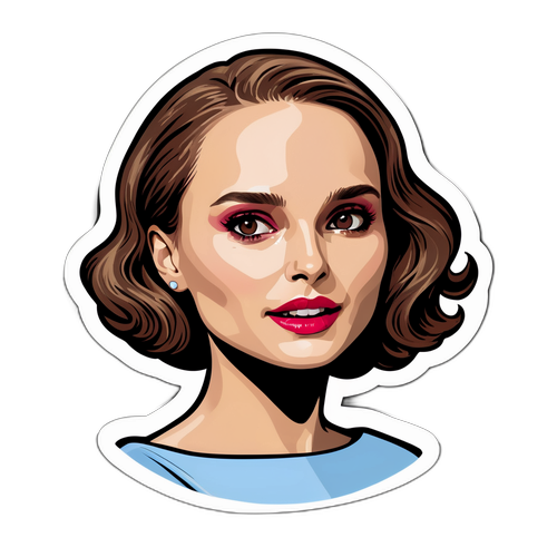 Parodinen tarra Natalie Portmanista