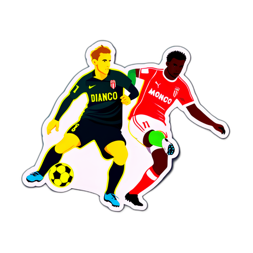 Stiker Fantasi Pemain Monaco Melawan Pemain Nantes
