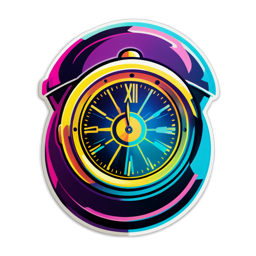 Whimsical Time Traveler: A Colorful Journey Through Time