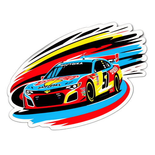 Daytona 500 Qualifying Racing Sticker