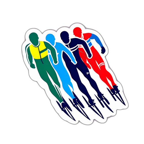 Dynamic Nordic Combined Team Sprint Sticker