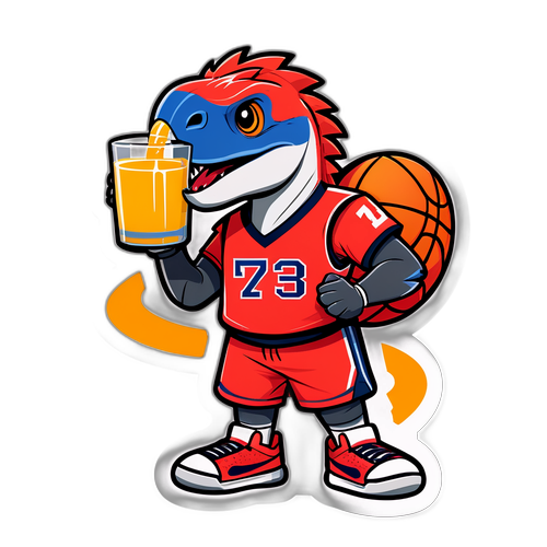 Personaggio cartoon carino in maglia Raptor