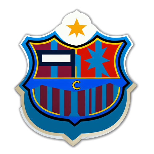 FC Barcelona Initialer Sticker